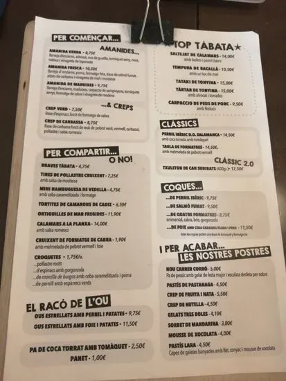 Menu 1