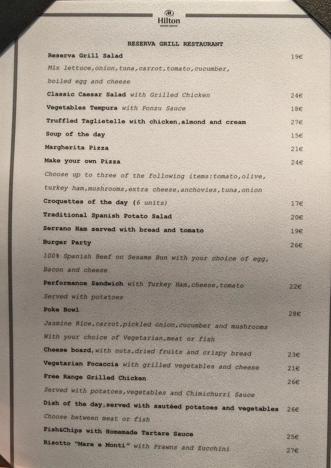 Menu 1