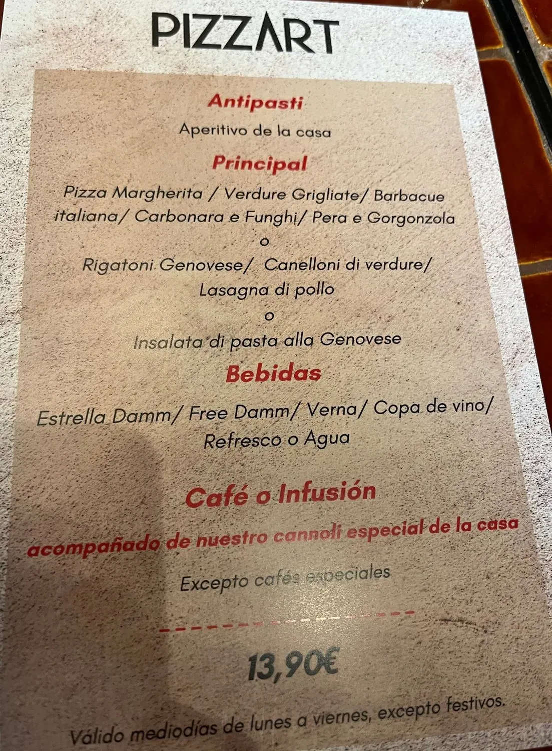 Menu 1