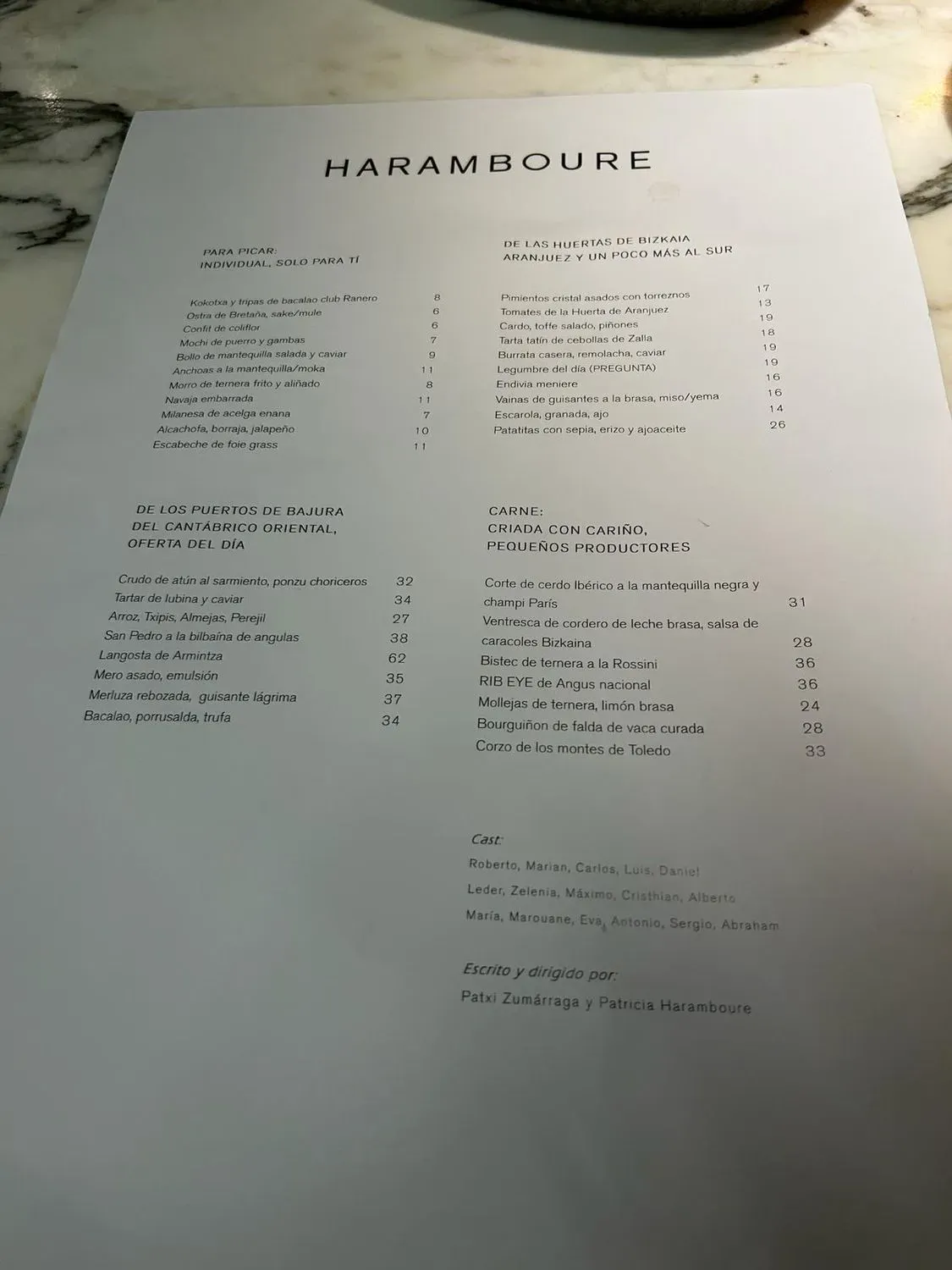 Menu 1