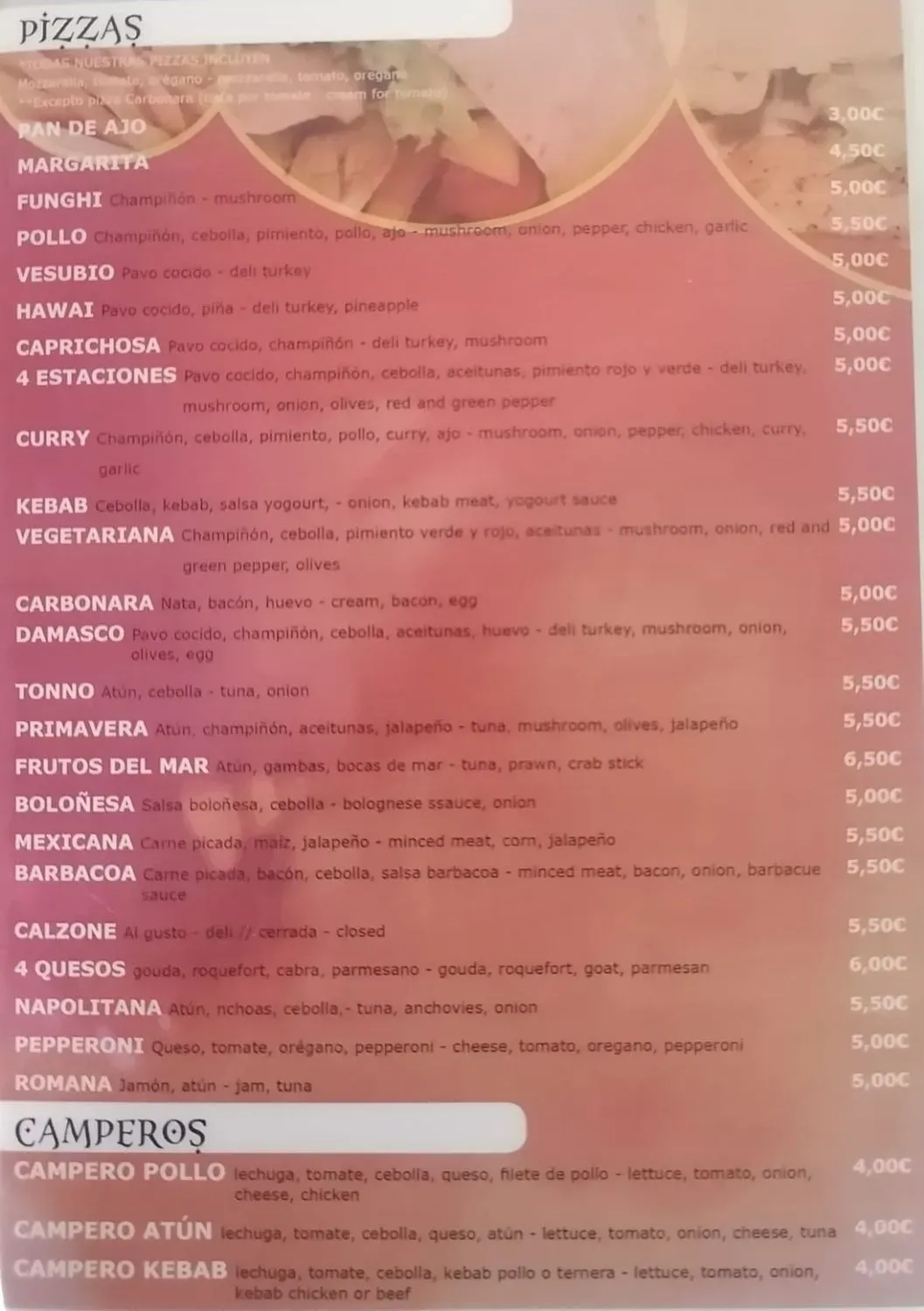 Menu 2