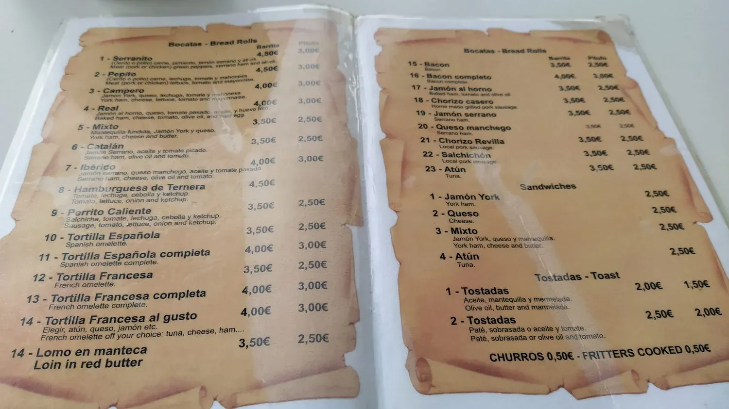 Menu 2