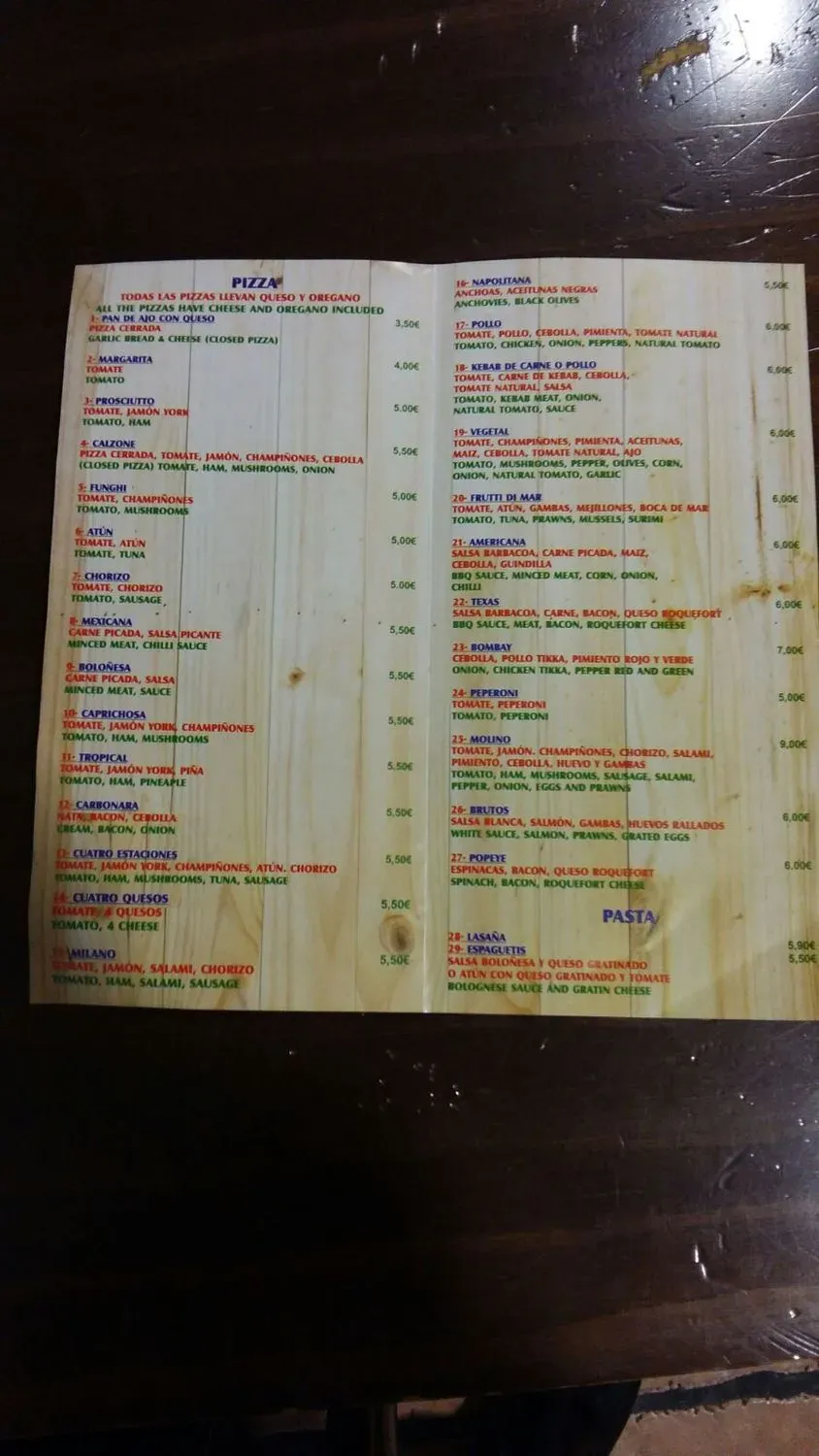 Menu 2