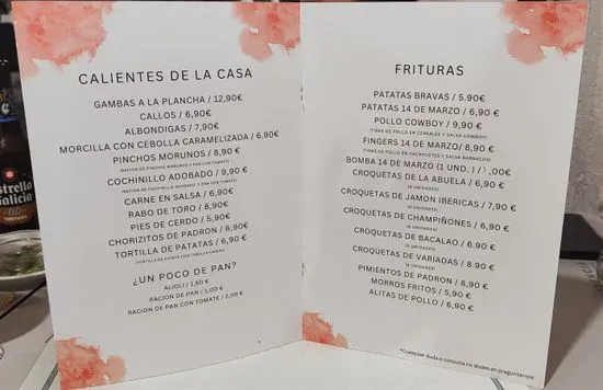 Menu 1