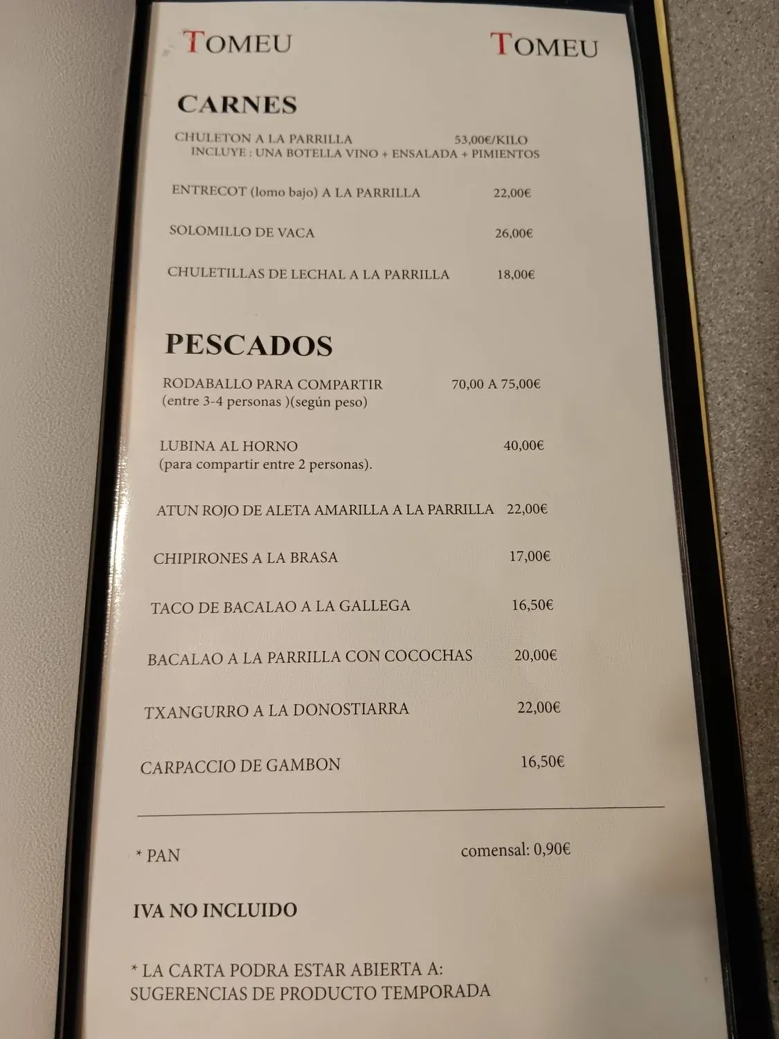 Menu 1