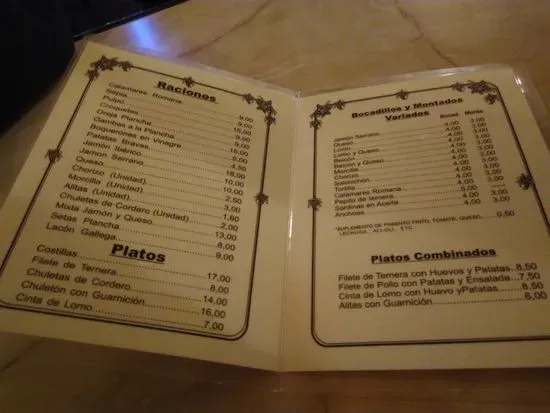 Menu 1