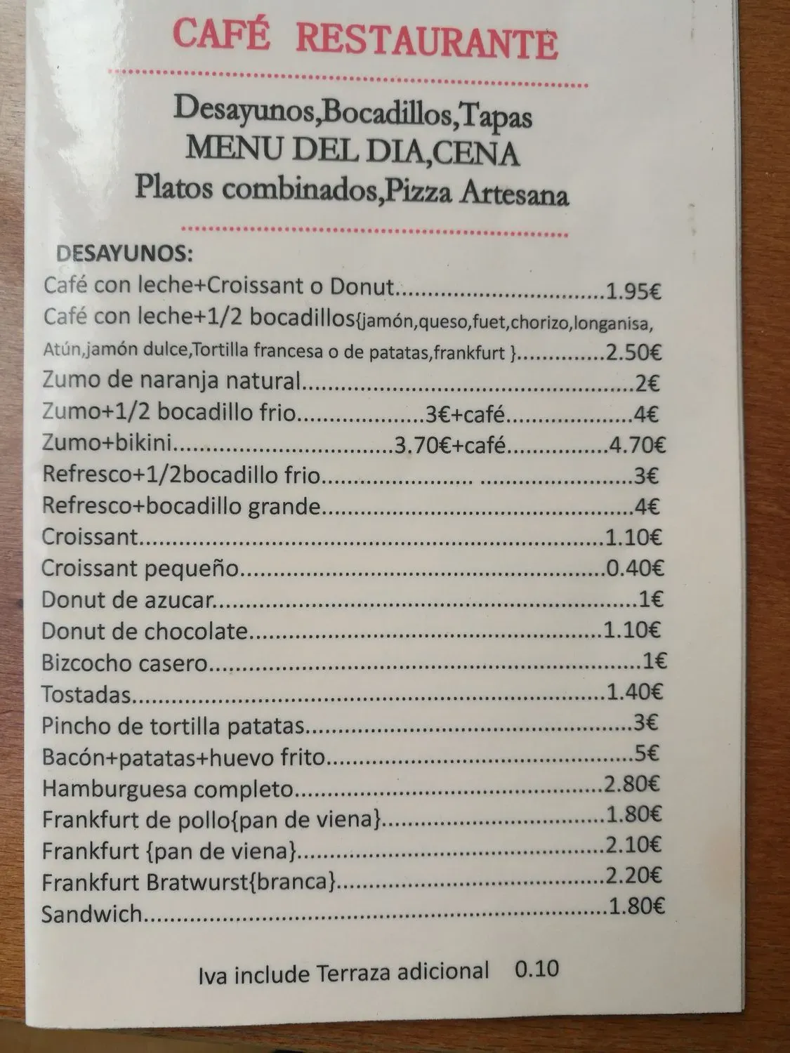 Menu 2