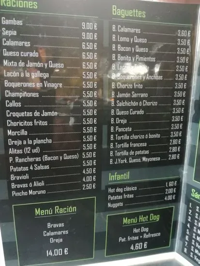 Menu 2