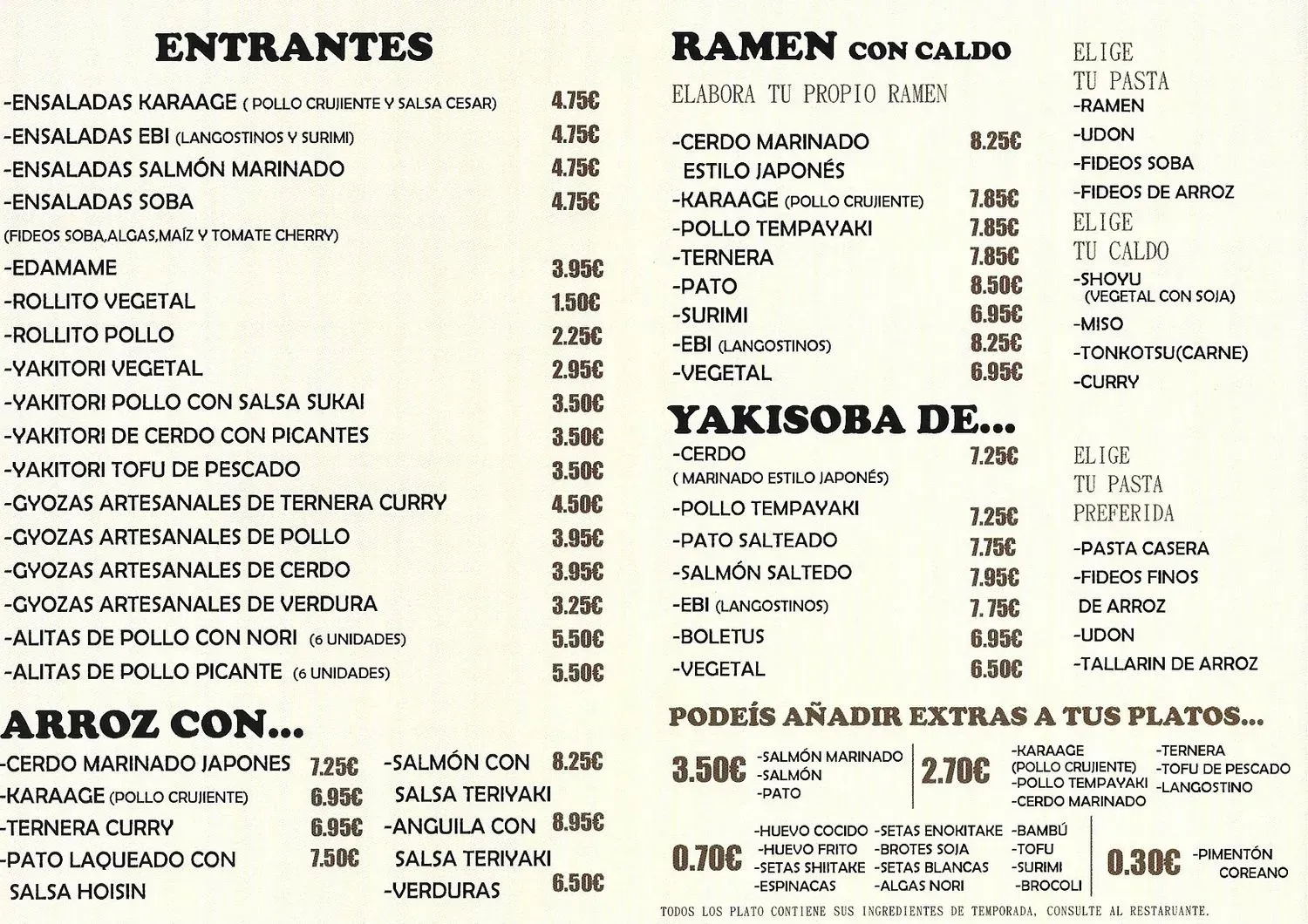 Menu 2