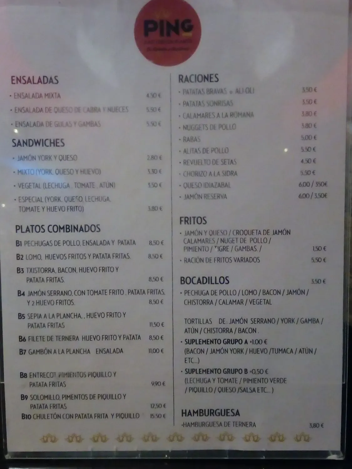 Menu 1