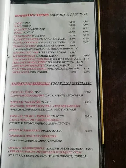 Menu 1