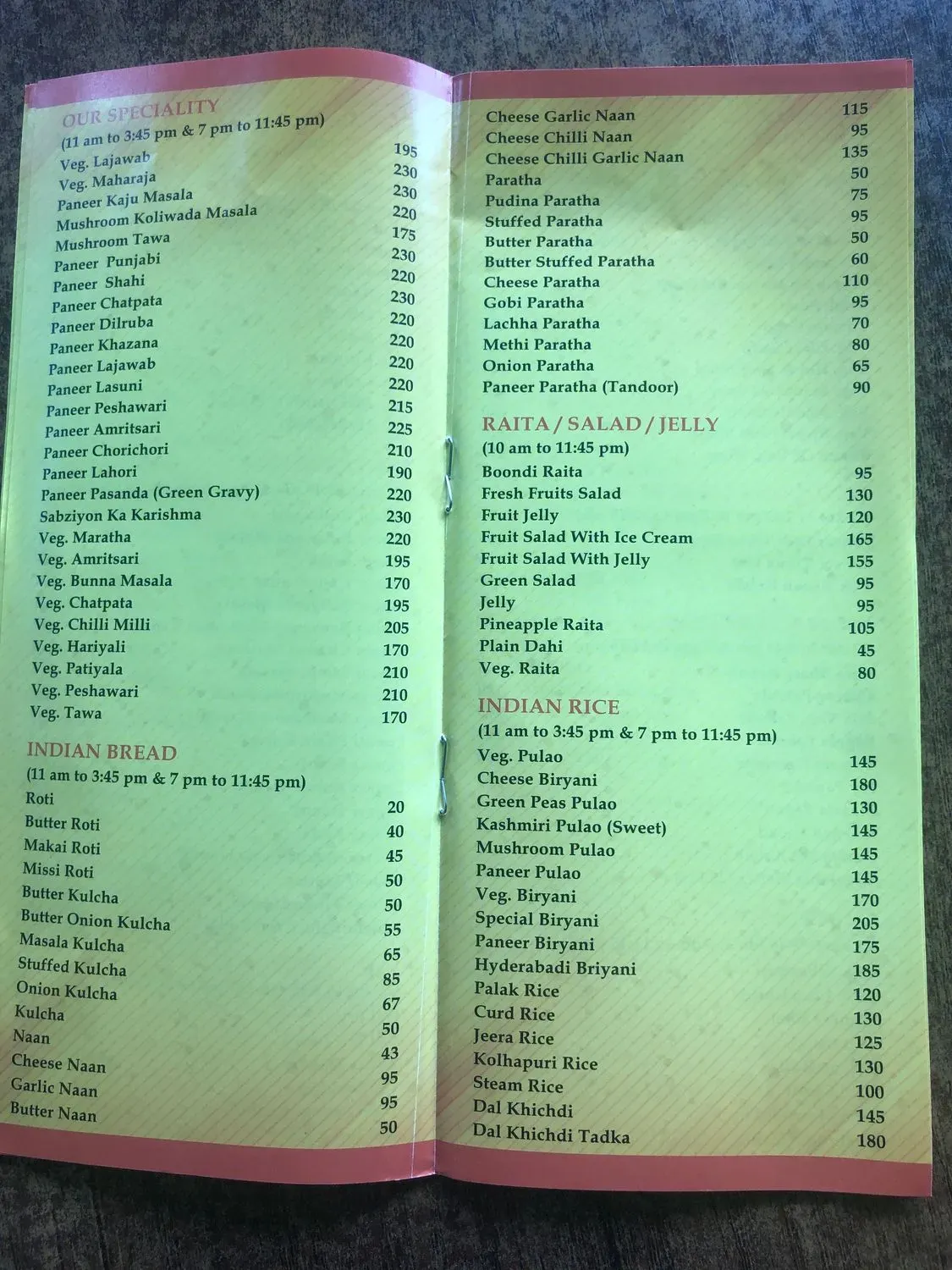 Menu 3