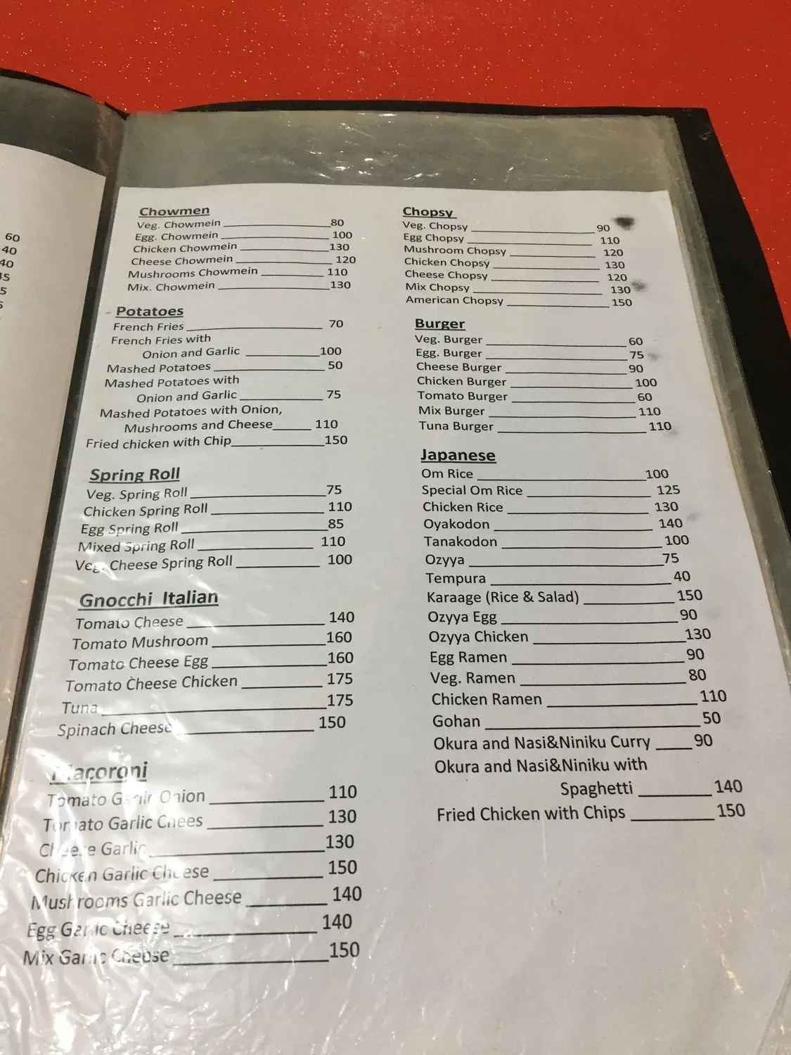 Menu 2