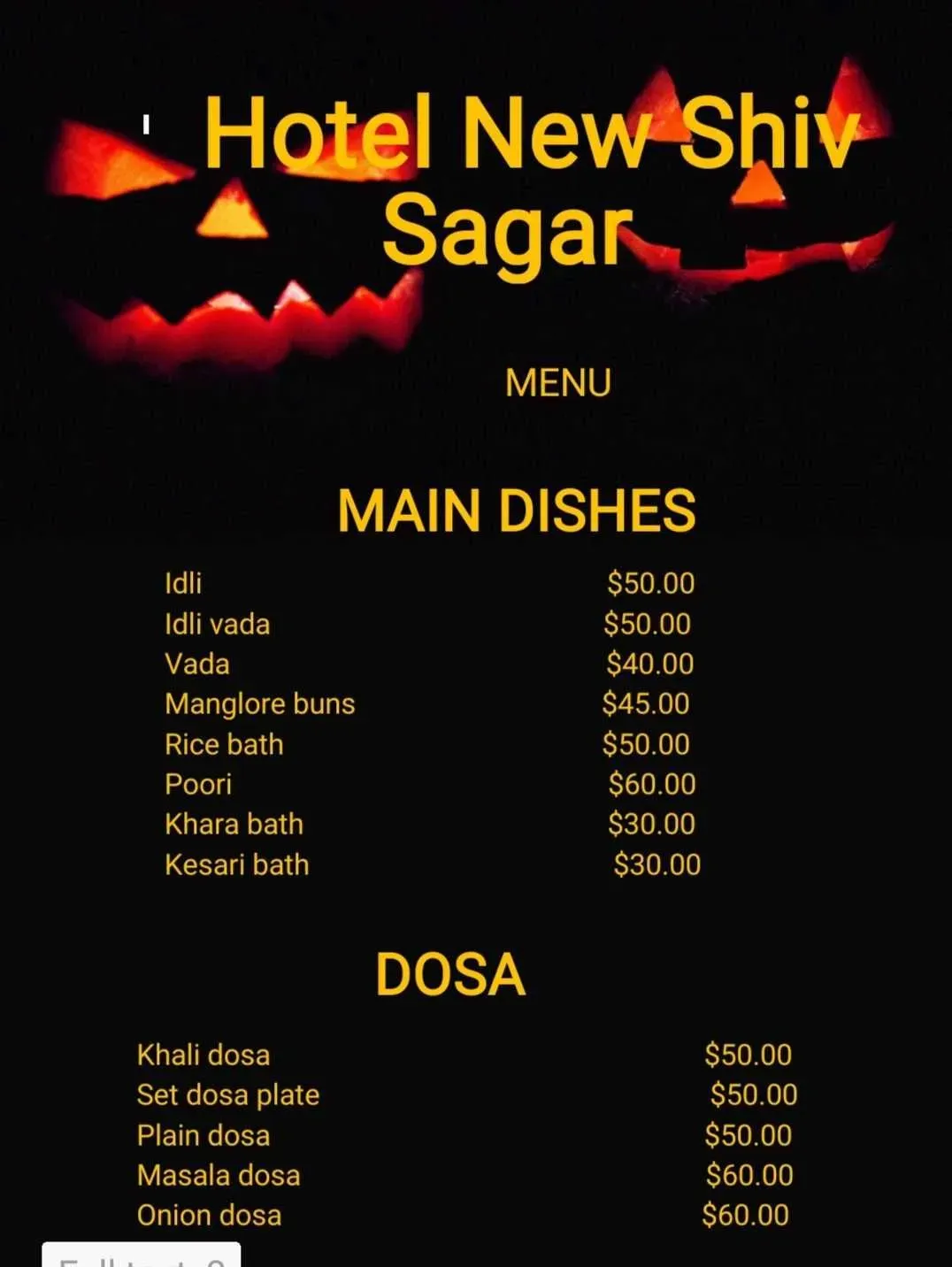 Menu 1