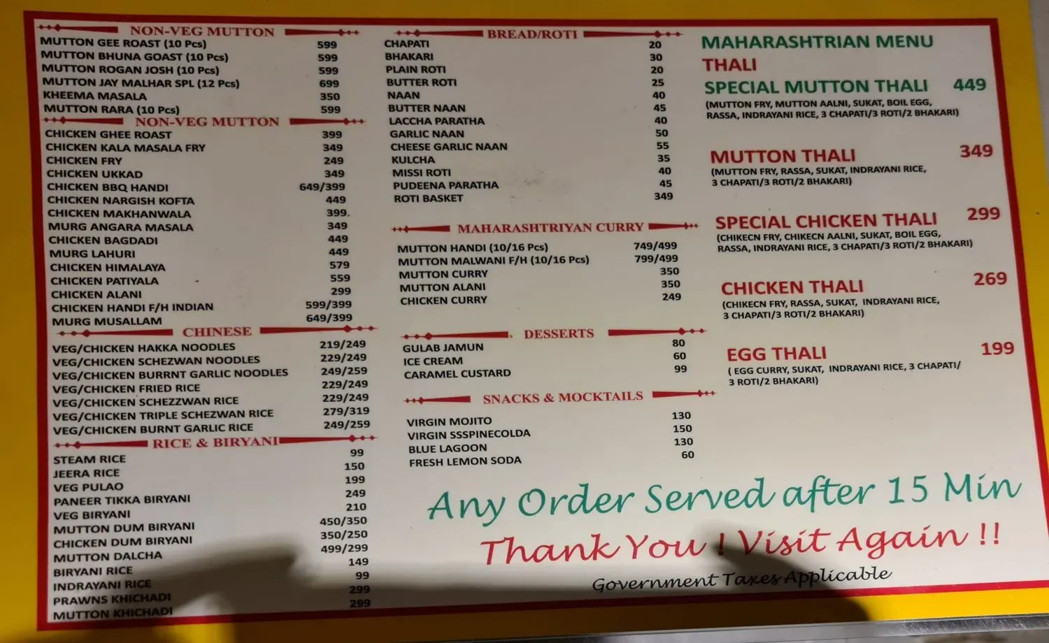 Menu 1