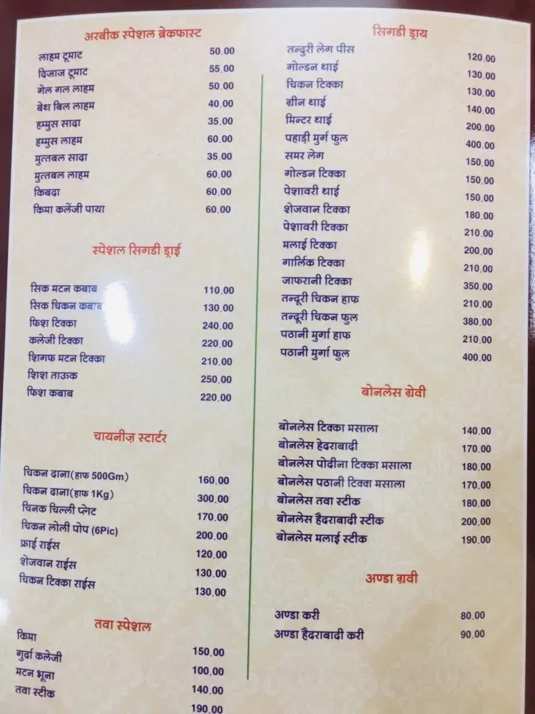 Menu 1