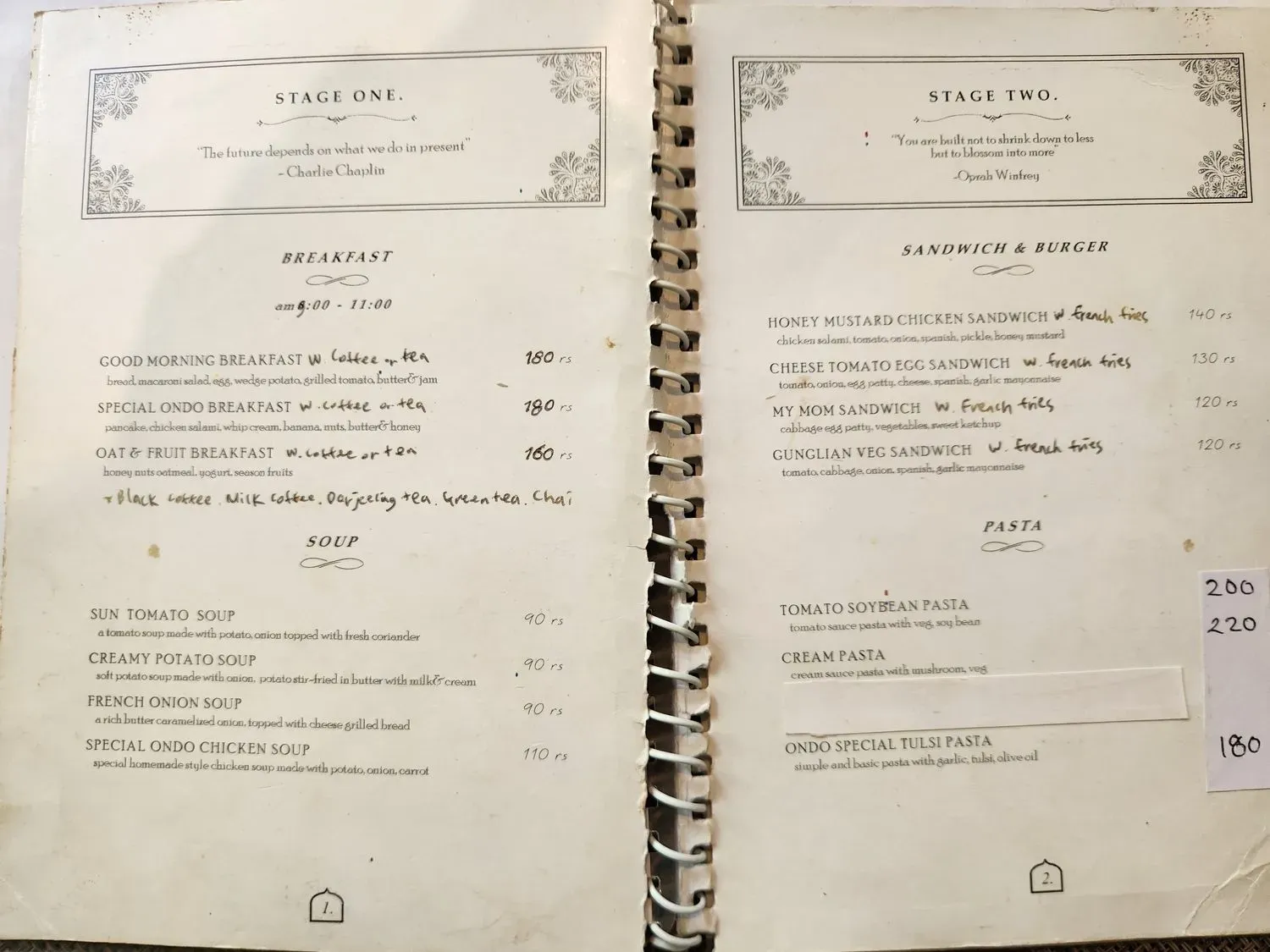 Menu 1