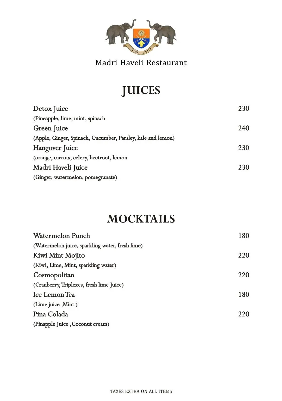 Menu 2