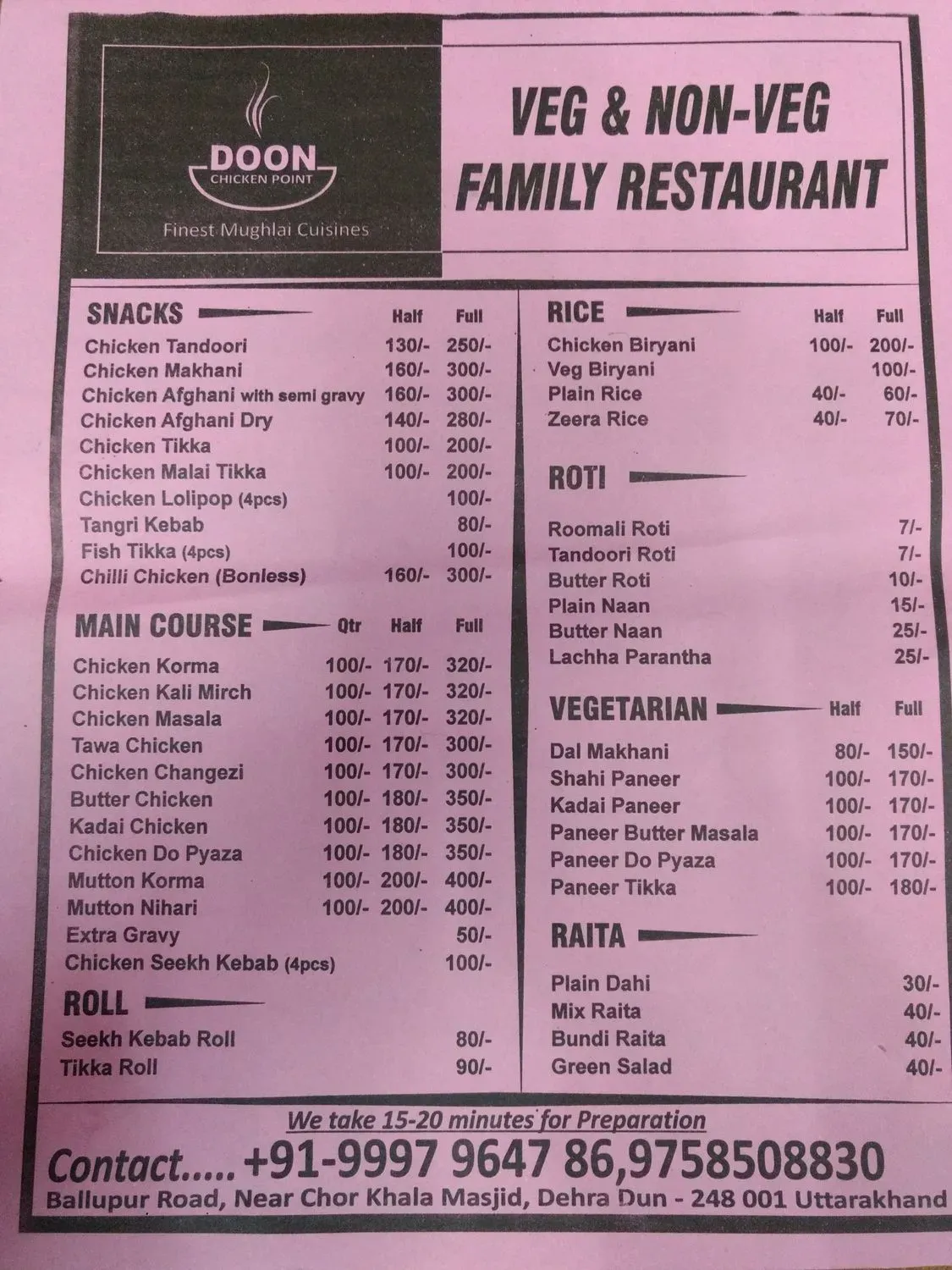 Menu 2