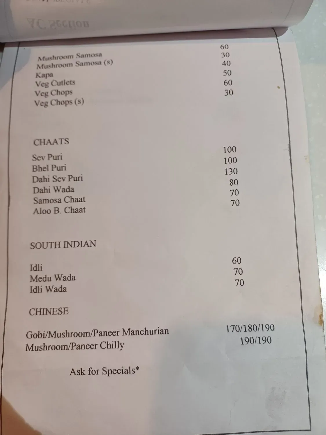 Menu 3