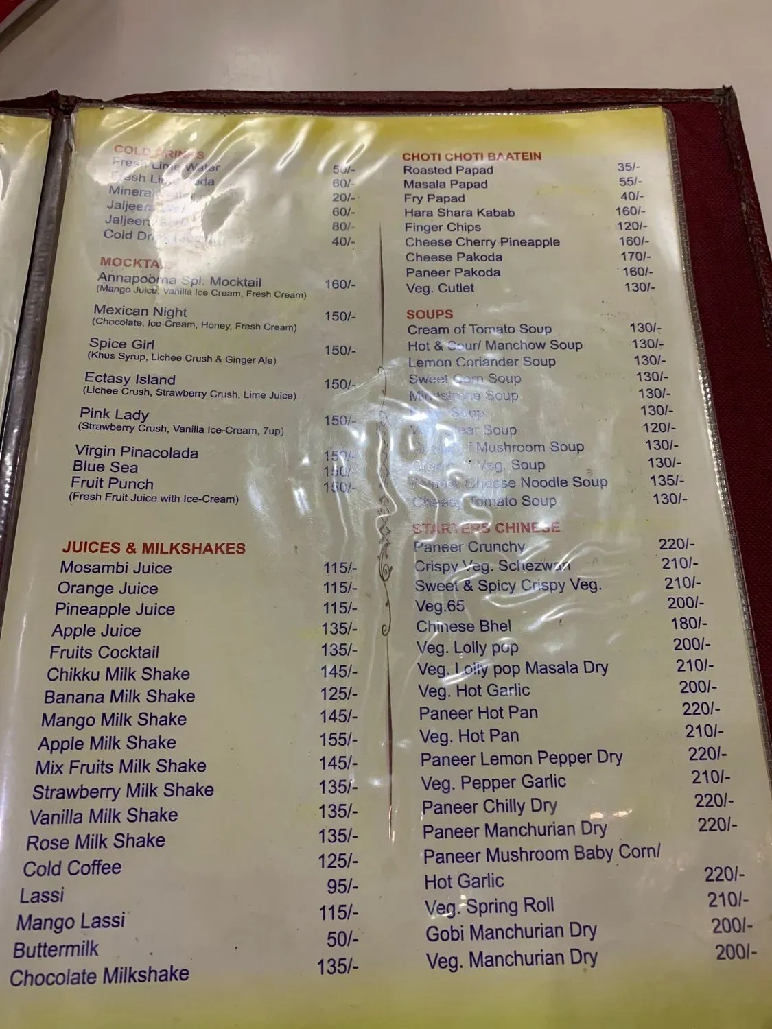 Menu 2