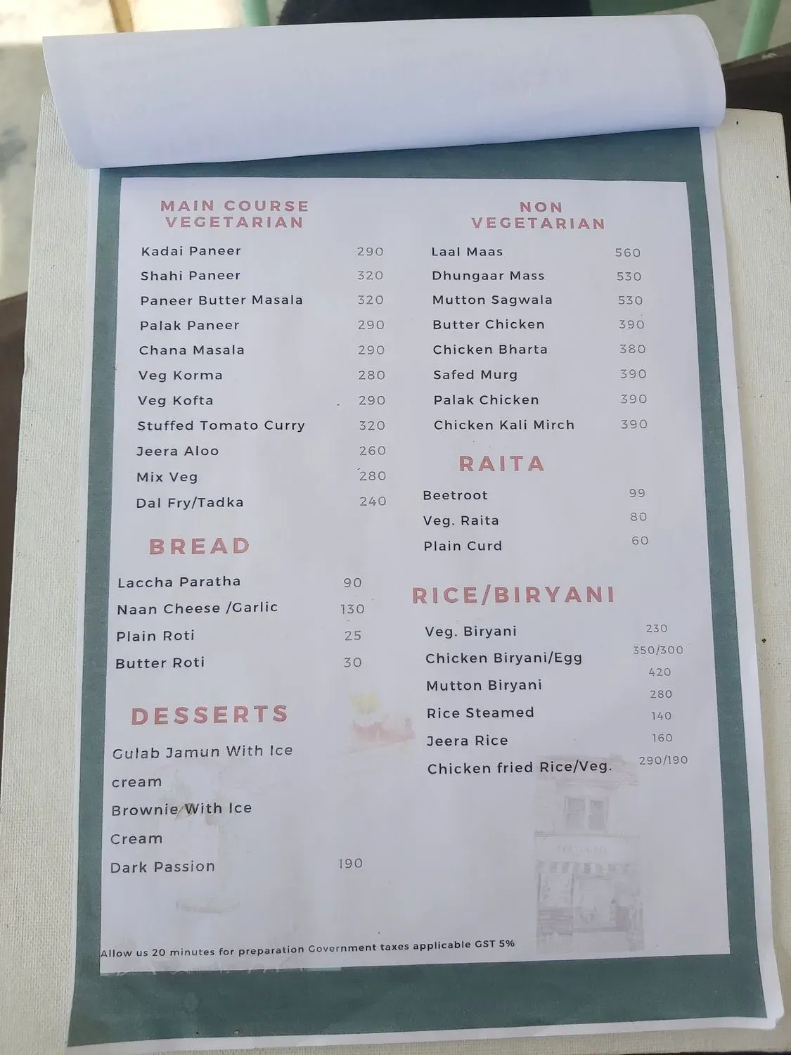 Menu 1