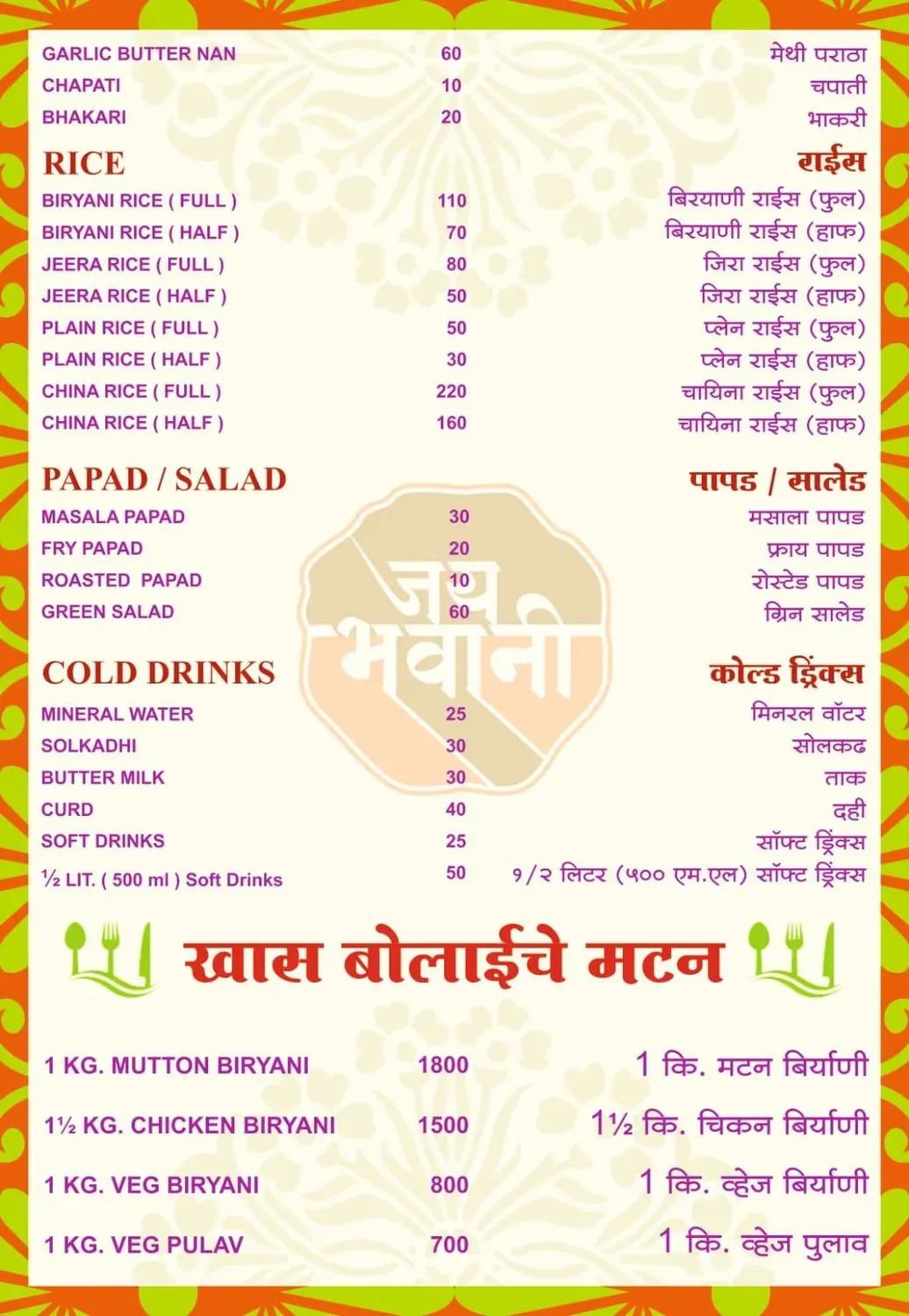 Menu 2