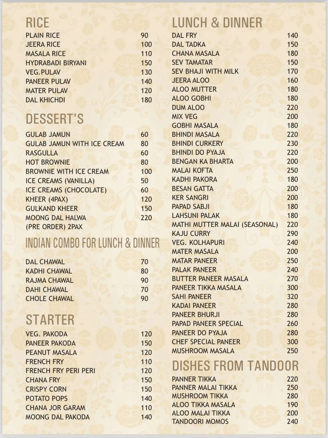 Menu 1