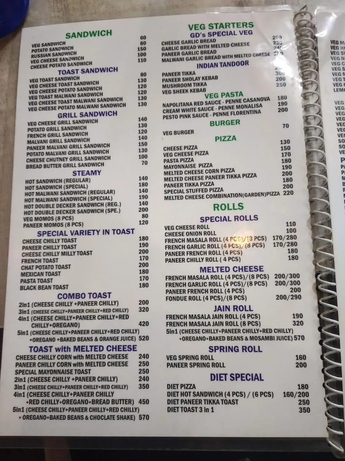 Menu 2