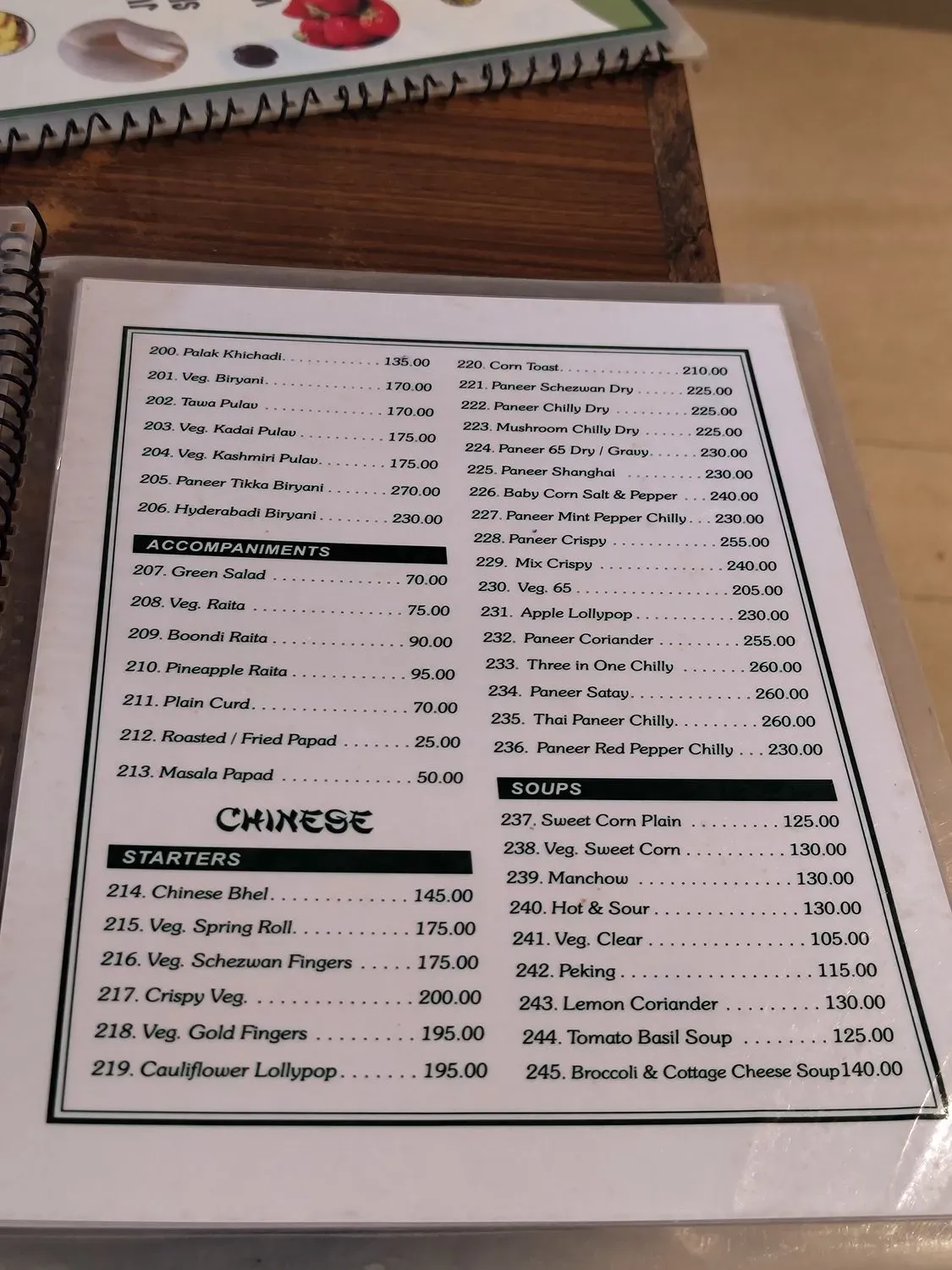 Menu 2