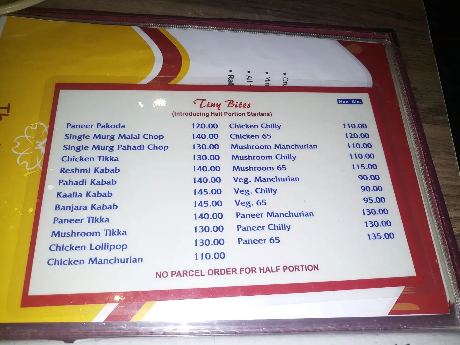 Menu 2