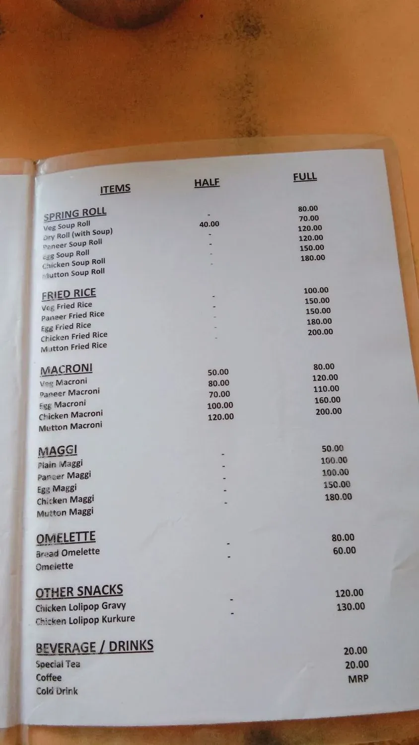 Menu 2