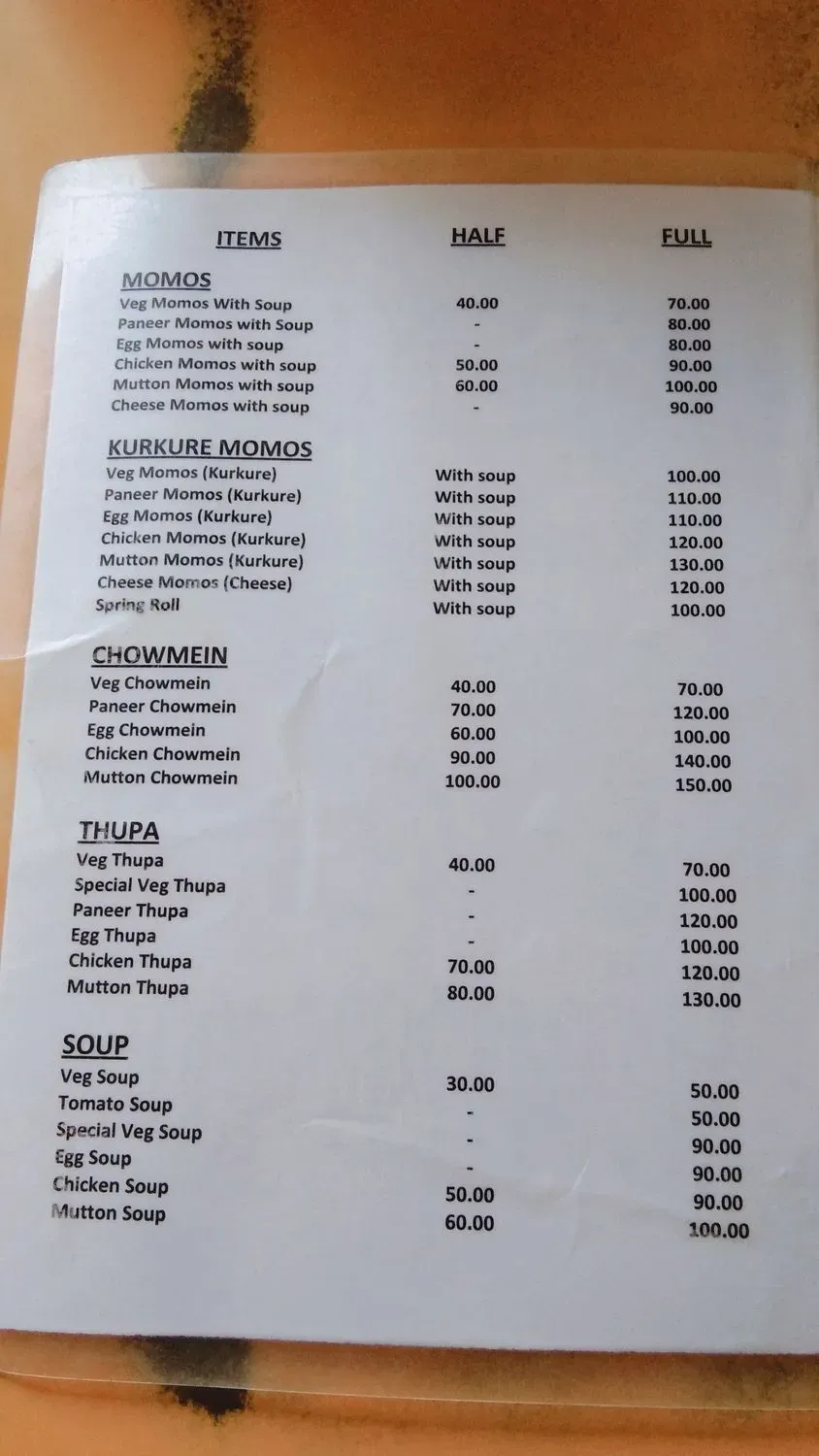 Menu 1