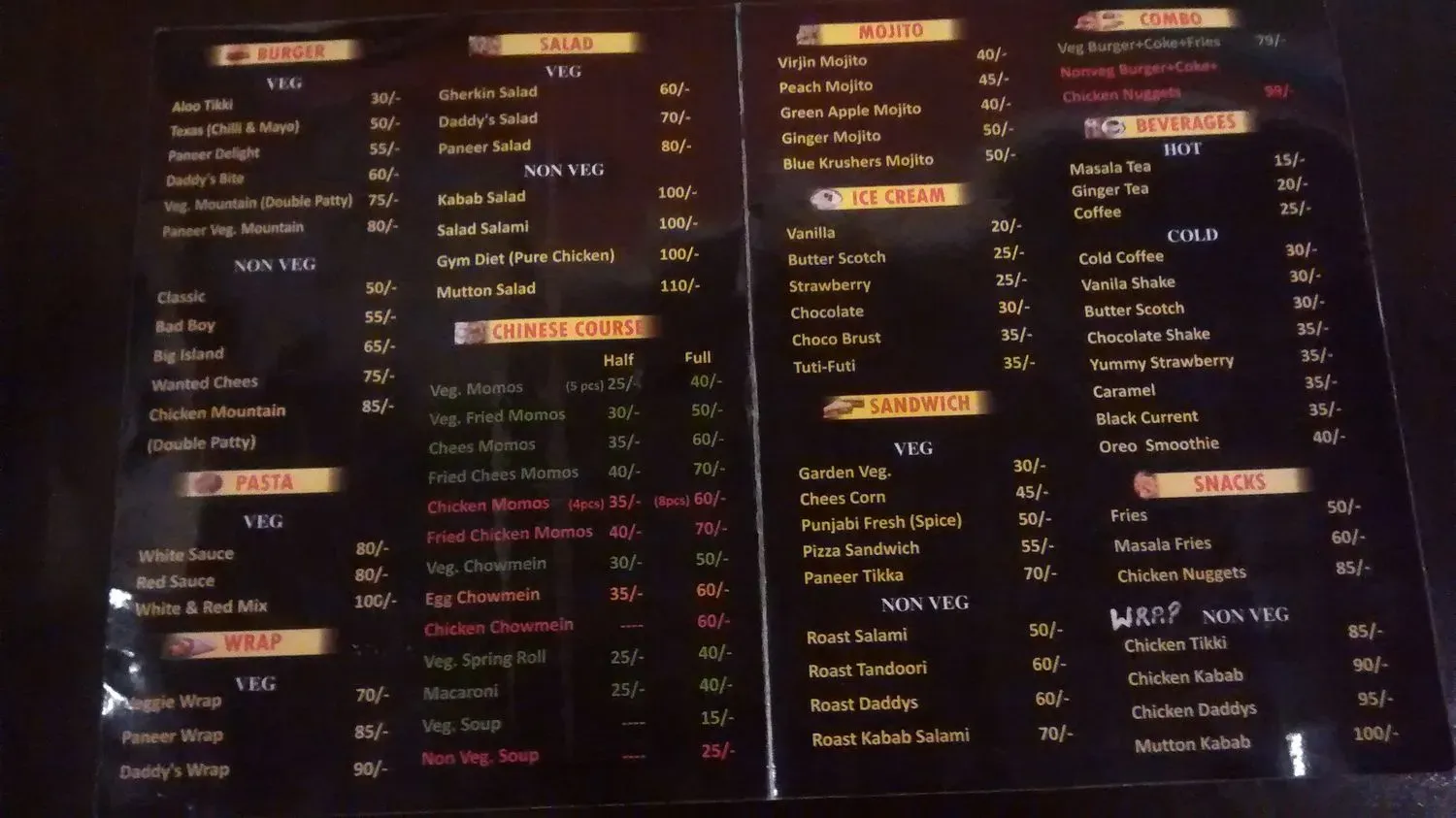 Menu 3