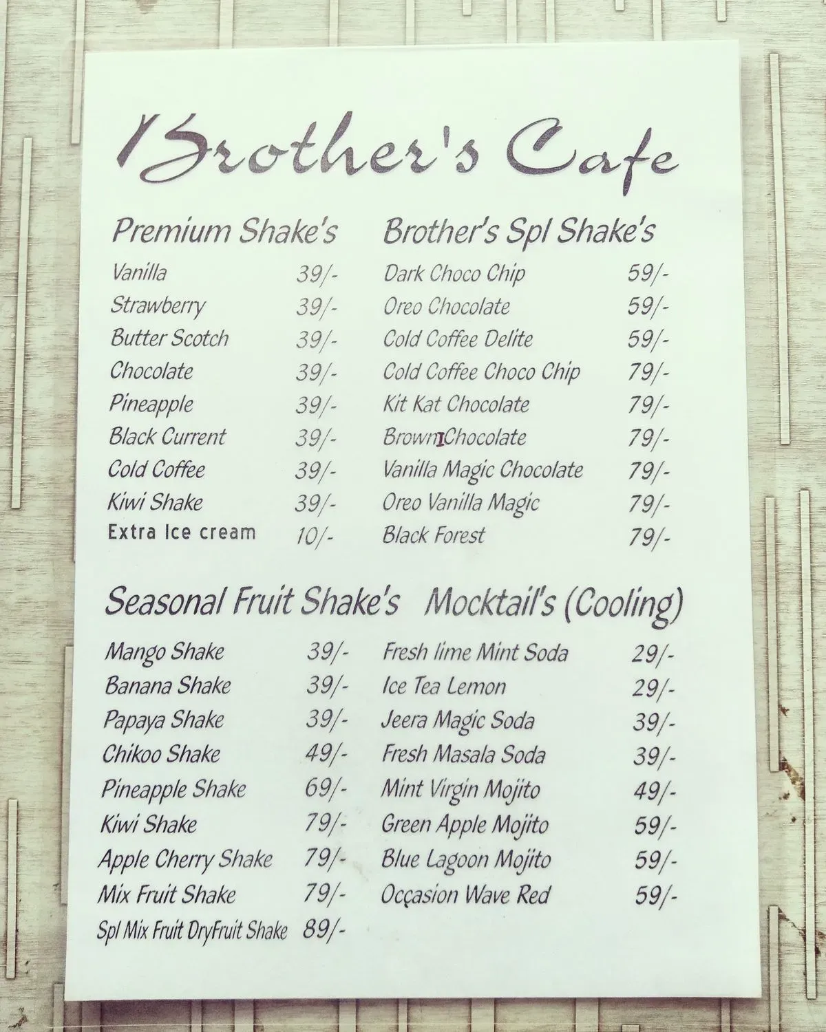 Menu 1