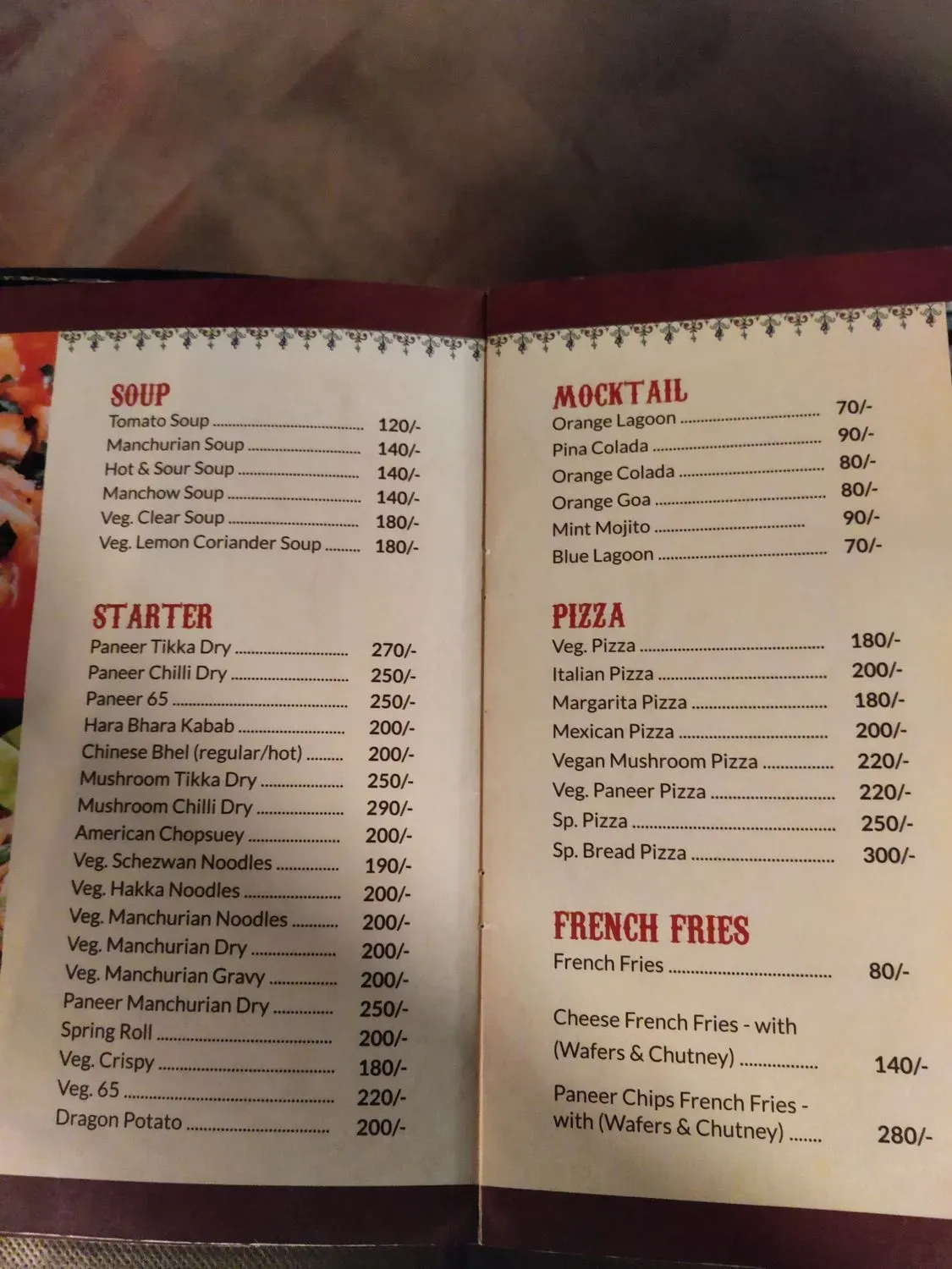 Menu 1