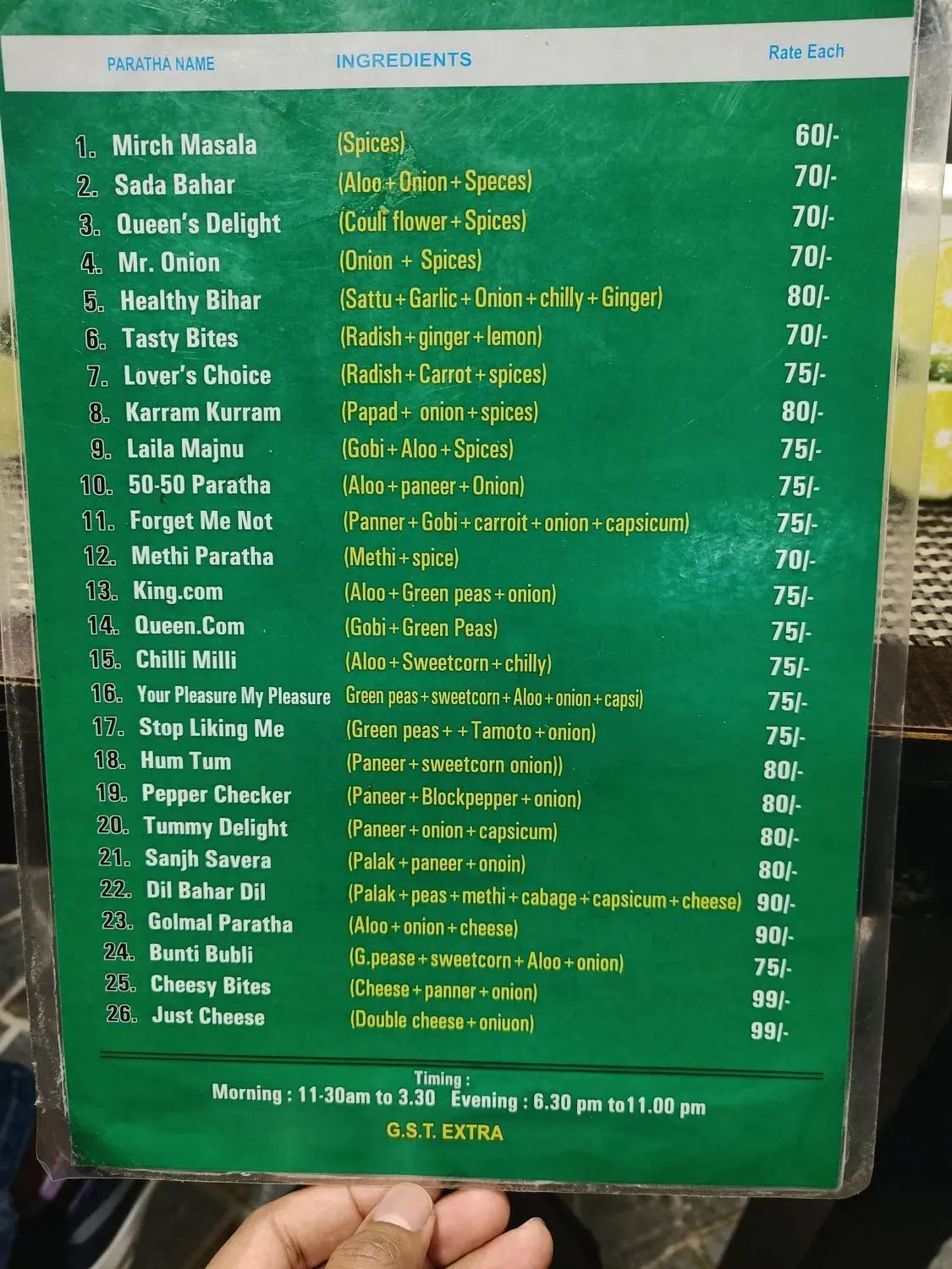 Menu 2