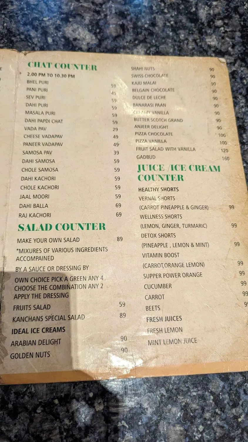 Menu 3