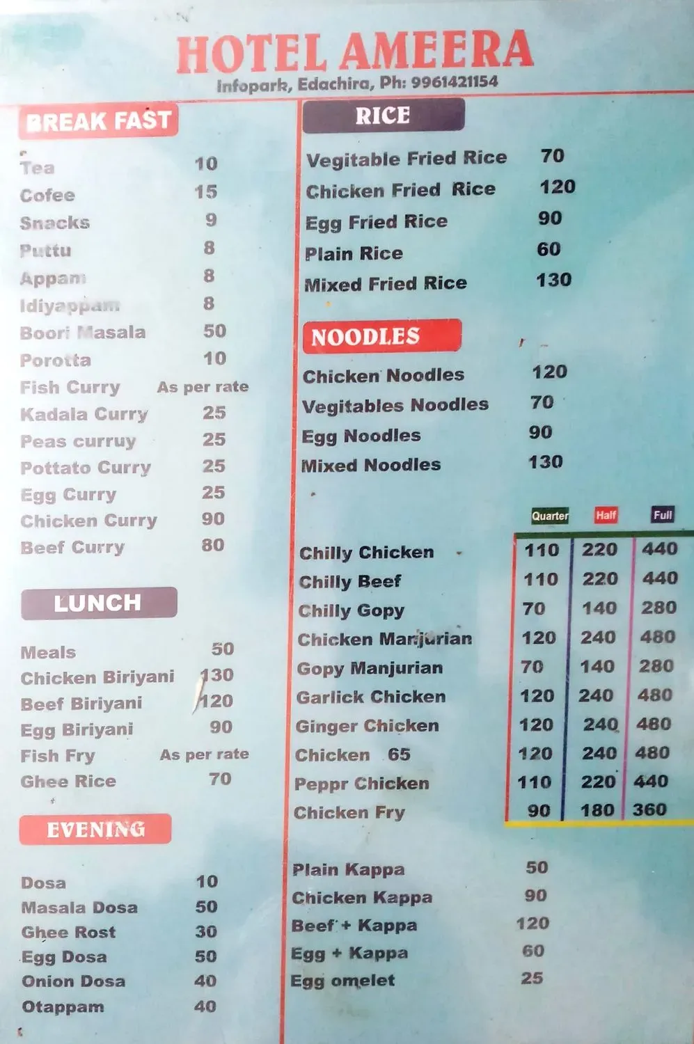 Menu 1