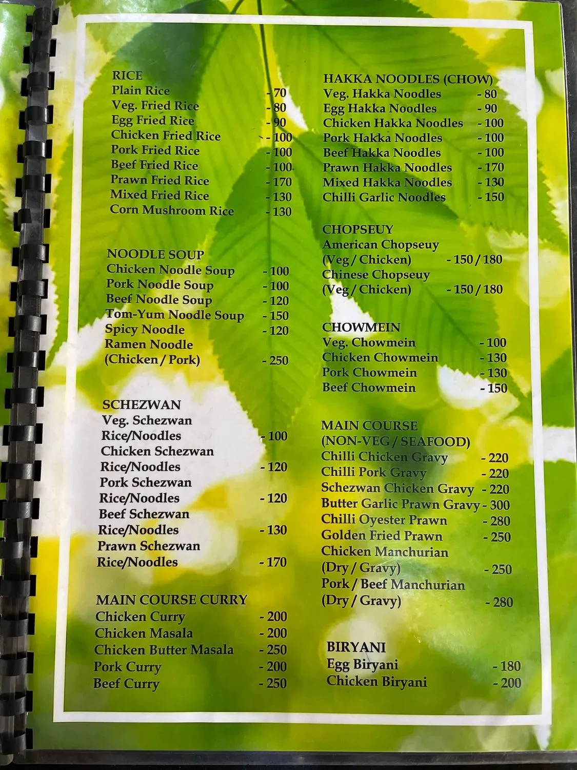 Menu 2