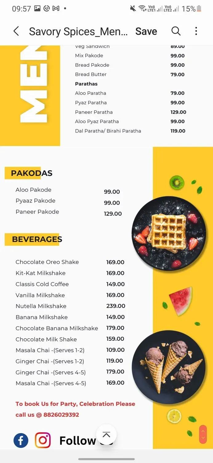 Menu 1