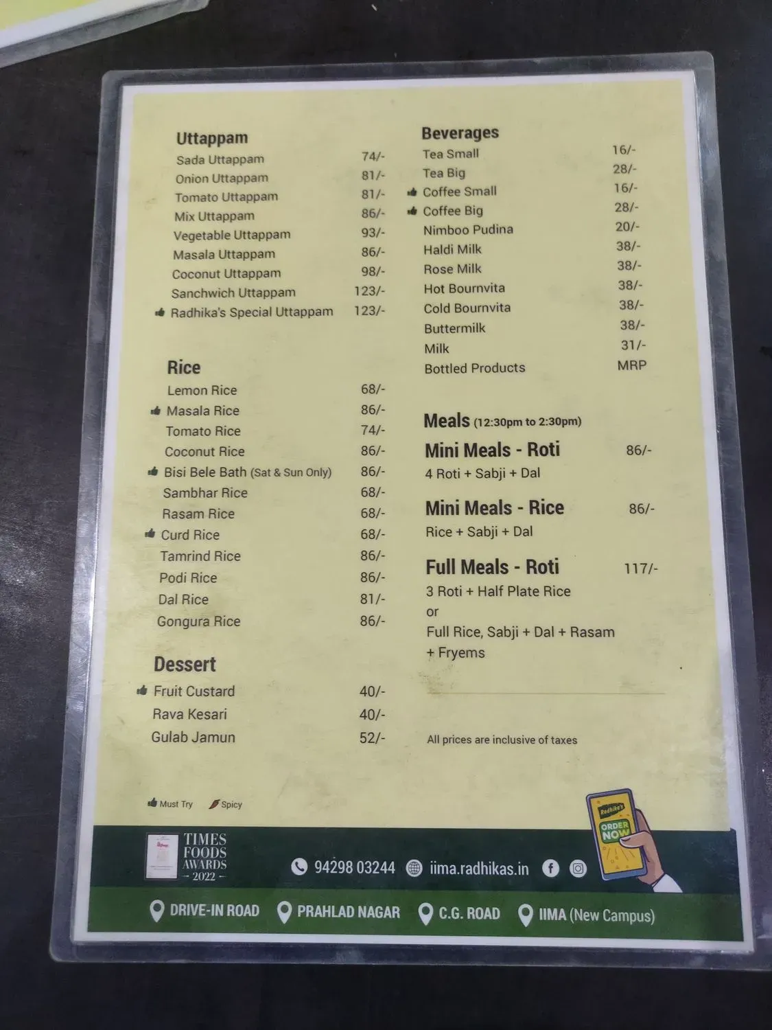 Menu 2