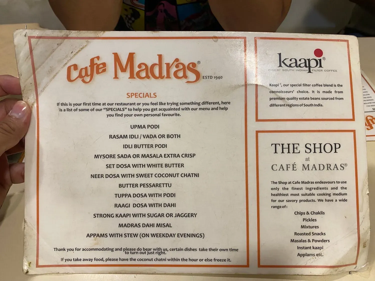 Menu 4