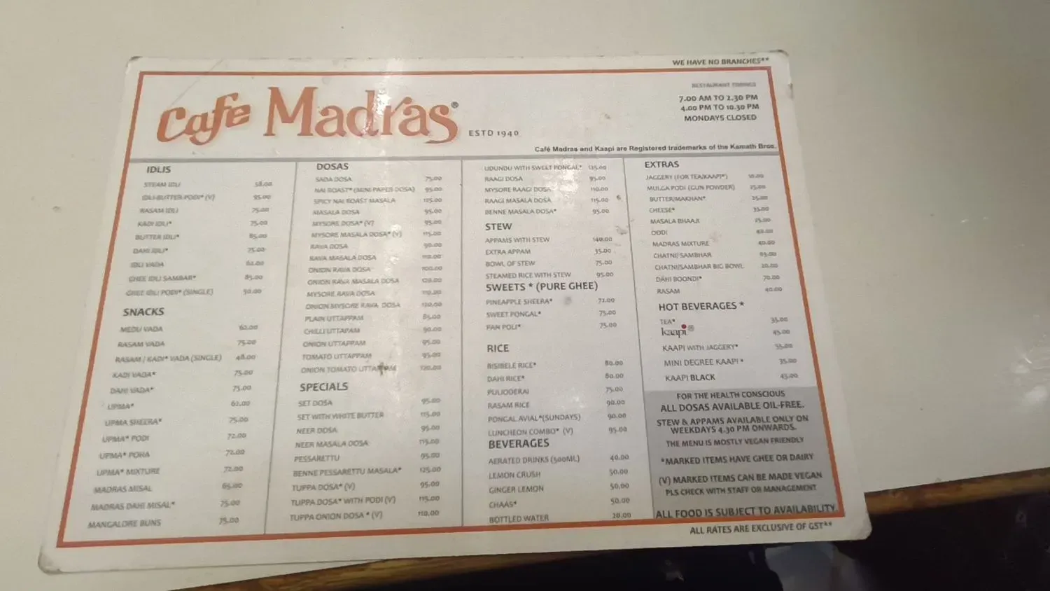 Menu 1