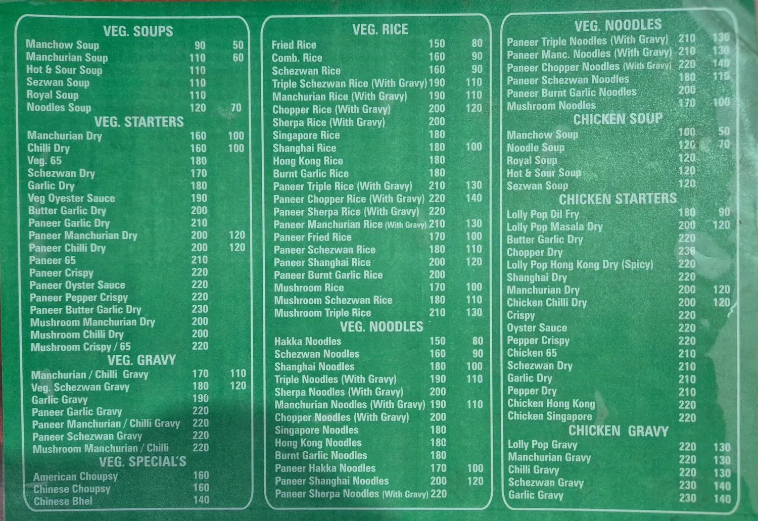 Menu 1