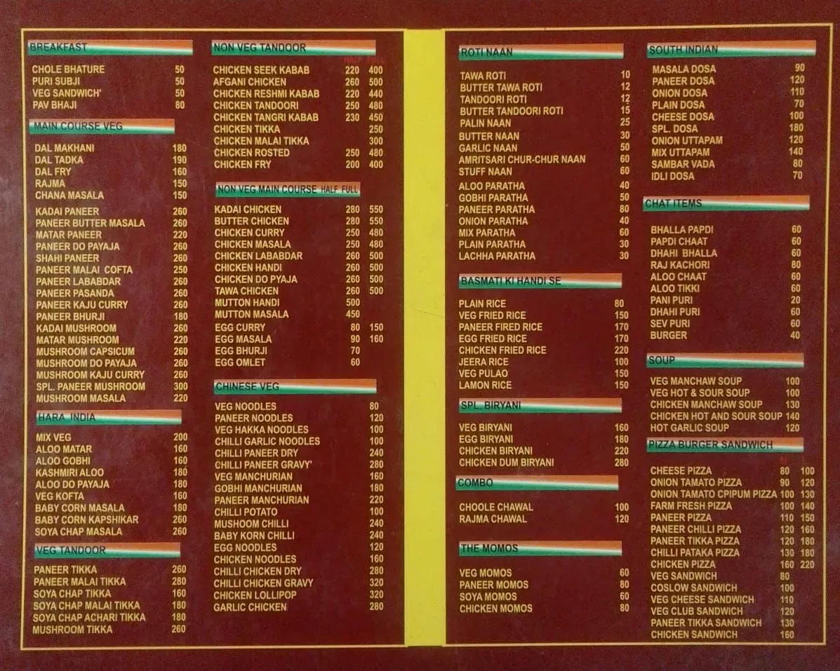 Menu 1