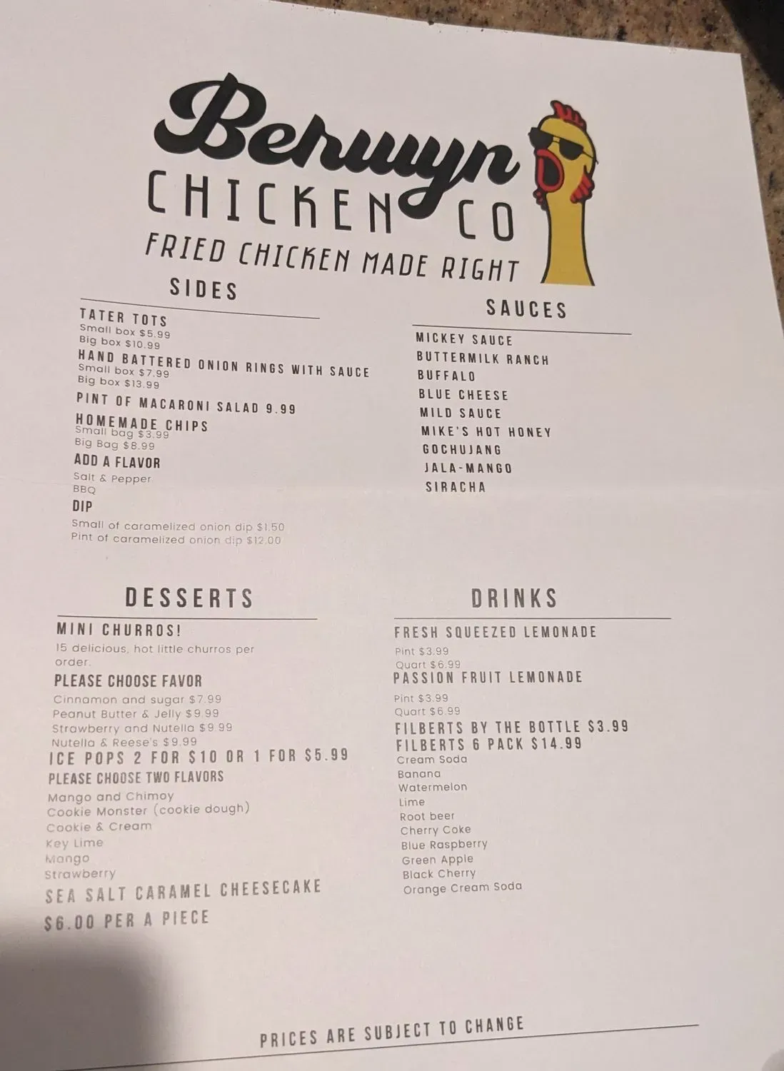 Menu 1