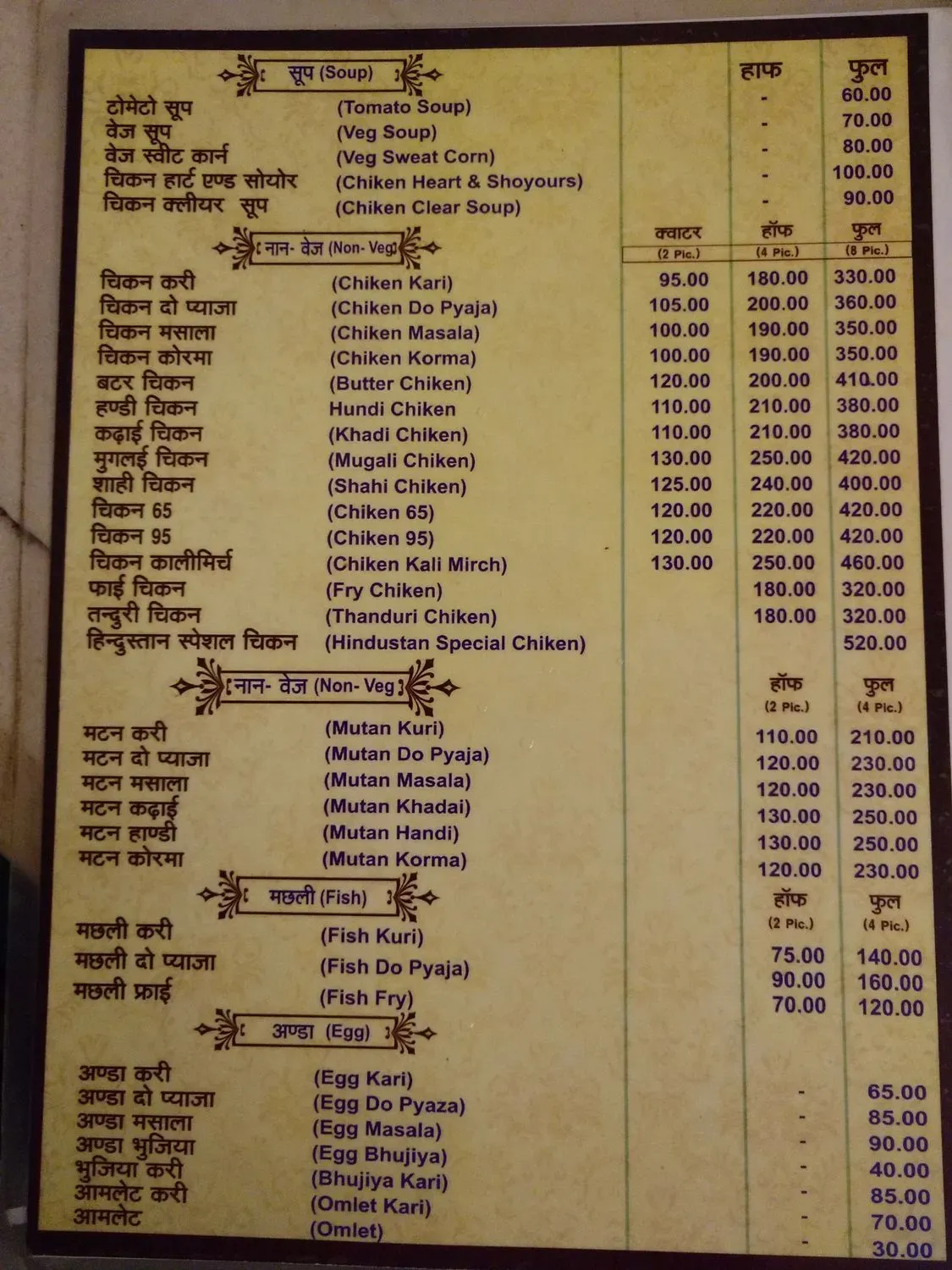 Menu 2