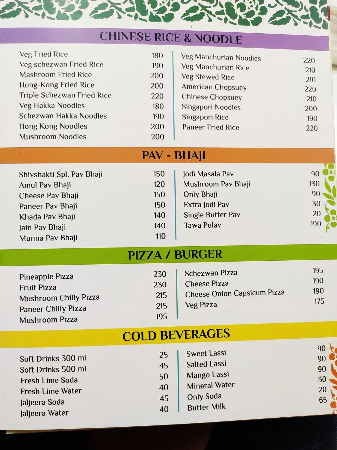 Menu 2