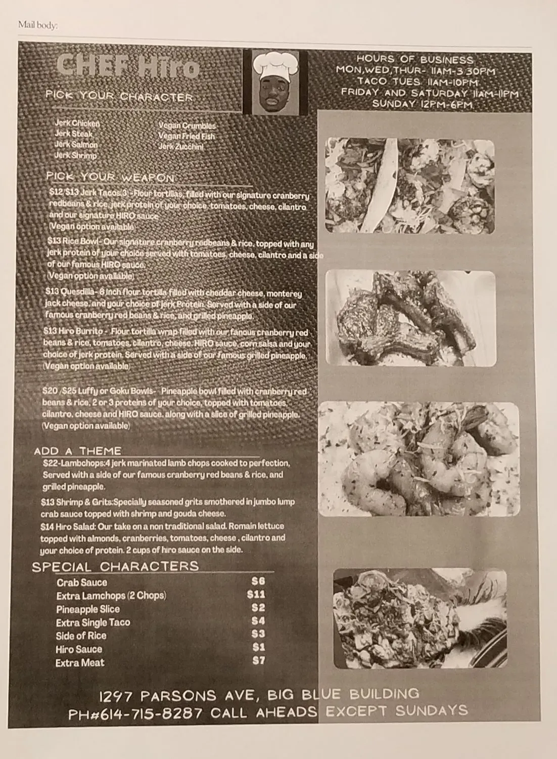 Menu 5